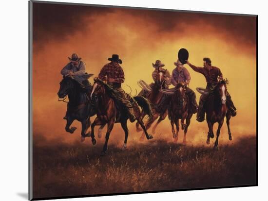 Kickin Up Dust-Jack Sorenson-Mounted Art Print