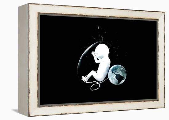 Kid A-Alex Cherry-Framed Stretched Canvas