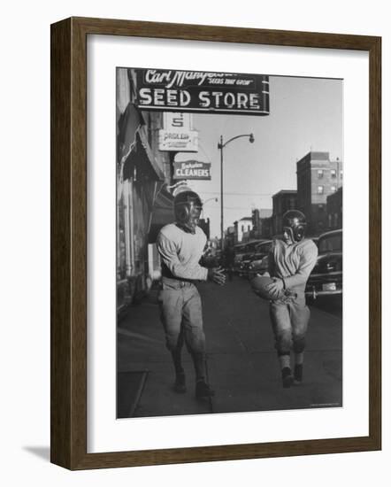 Kid's Football-Francis Miller-Framed Photographic Print