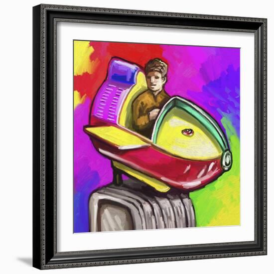 Kiddie Rocket Ride-Howie Green-Framed Giclee Print