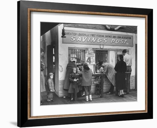 Kiddies' Savings Section with Western Trimmings-Michael Rougier-Framed Photographic Print