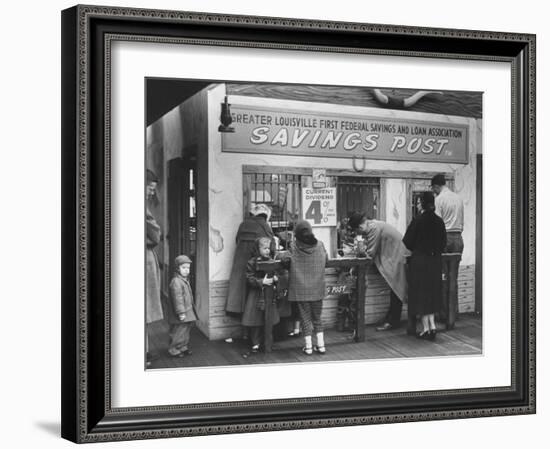 Kiddies' Savings Section with Western Trimmings-Michael Rougier-Framed Photographic Print