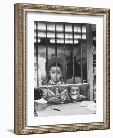 Kiddies' Savings Section with Western Trimmings-Michael Rougier-Framed Photographic Print