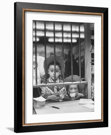 Kiddies' Savings Section with Western Trimmings-Michael Rougier-Framed Photographic Print