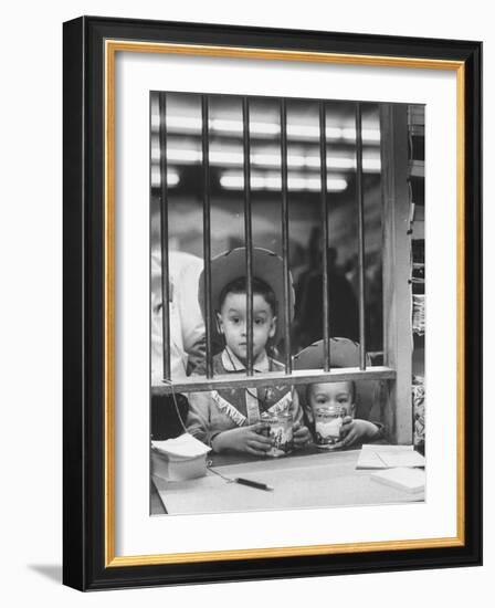 Kiddies' Savings Section with Western Trimmings-Michael Rougier-Framed Photographic Print