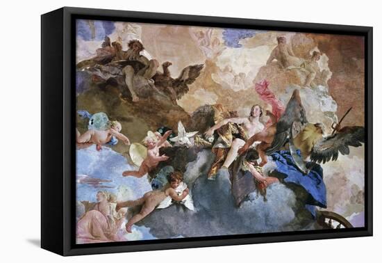 Kidnapping of Venus by Kronos, Detail of Course of Sun Chariot-Giambattista Tiepolo-Framed Premier Image Canvas