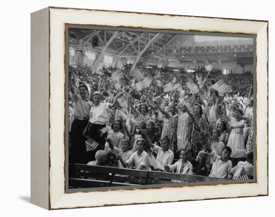 Kids at the Michigan State Fair Grounds for Detroit's Celebration of Henry Ford Sr.'s 75th Birthday-William Vandivert-Framed Premier Image Canvas