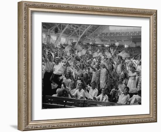 Kids at the Michigan State Fair Grounds for Detroit's Celebration of Henry Ford Sr.'s 75th Birthday-William Vandivert-Framed Photographic Print