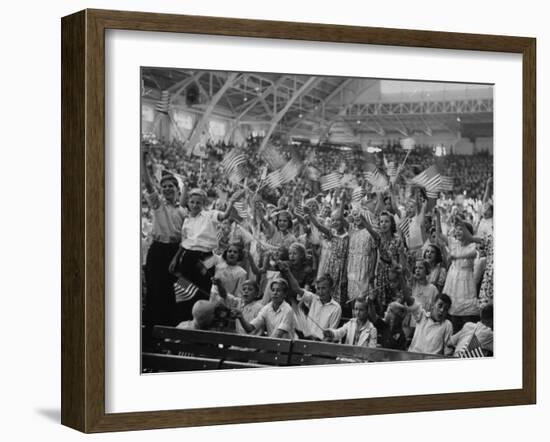 Kids at the Michigan State Fair Grounds for Detroit's Celebration of Henry Ford Sr.'s 75th Birthday-William Vandivert-Framed Photographic Print