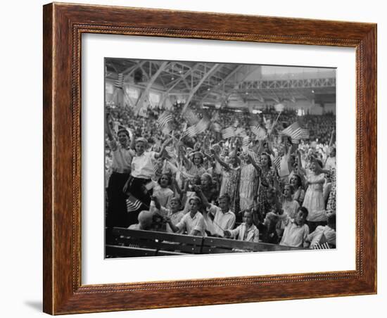 Kids at the Michigan State Fair Grounds for Detroit's Celebration of Henry Ford Sr.'s 75th Birthday-William Vandivert-Framed Photographic Print