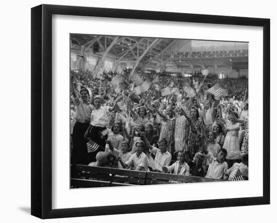 Kids at the Michigan State Fair Grounds for Detroit's Celebration of Henry Ford Sr.'s 75th Birthday-William Vandivert-Framed Photographic Print