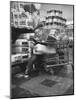 Kids in Supermarket, Experiment by Kroger Food Foundation, Children Let Loose in Kroger Supermarket-Francis Miller-Mounted Photographic Print