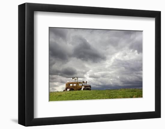 Kids Playing-Trent Foltz-Framed Art Print