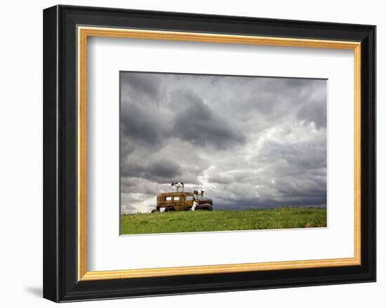 Kids Playing-Trent Foltz-Framed Art Print