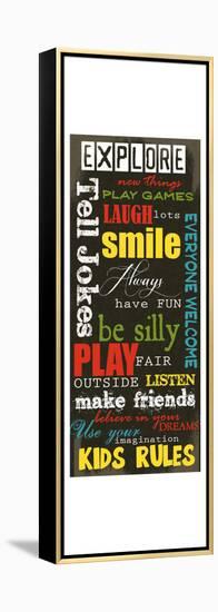 Kids Rules-Taylor Greene-Framed Stretched Canvas