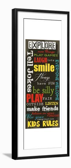 Kids Rules-Taylor Greene-Framed Art Print