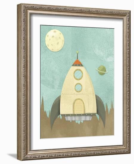 Kids Spaceship-Michael Murdock-Framed Giclee Print