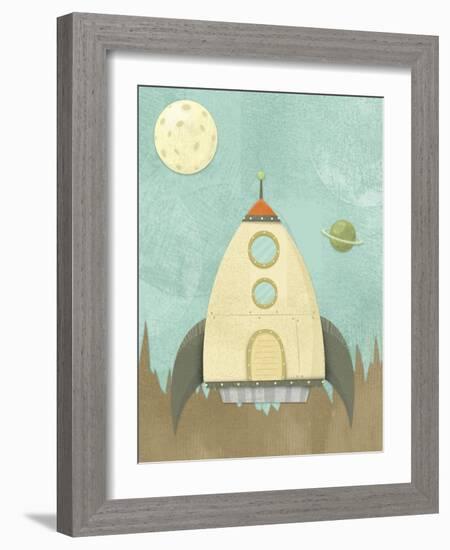 Kids Spaceship-Michael Murdock-Framed Giclee Print