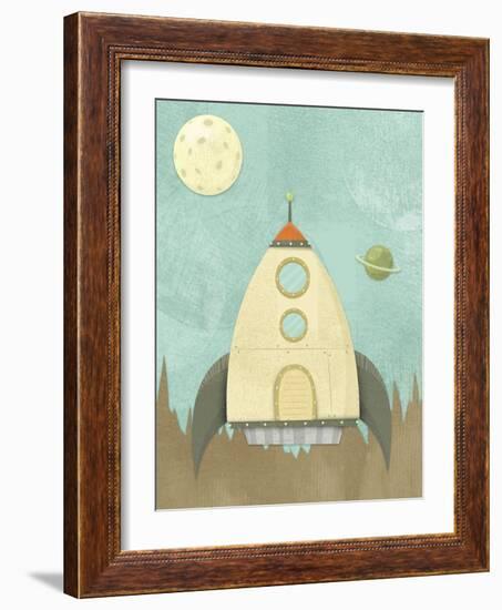 Kids Spaceship-Michael Murdock-Framed Giclee Print