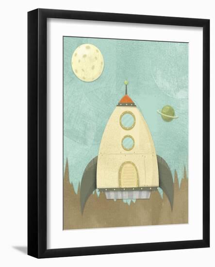 Kids Spaceship-Michael Murdock-Framed Giclee Print