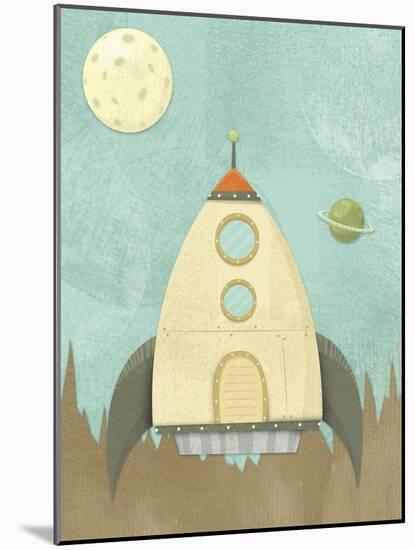 Kids Spaceship-Michael Murdock-Mounted Giclee Print