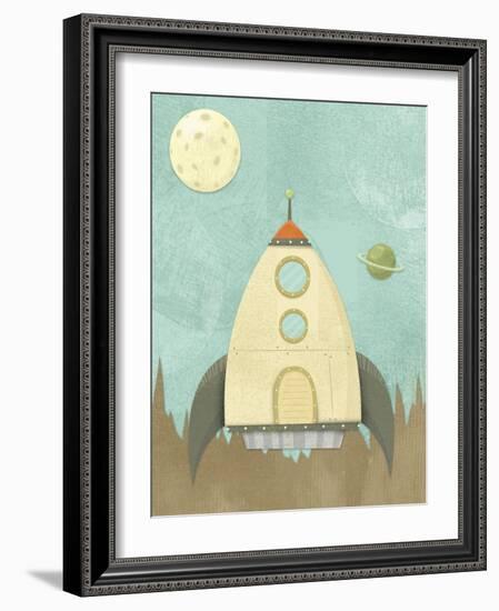 Kids Spaceship-Michael Murdock-Framed Giclee Print