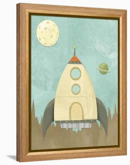 Kids Spaceship-Michael Murdock-Framed Premier Image Canvas