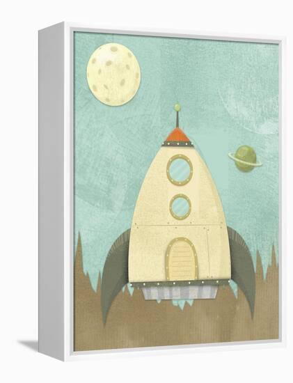 Kids Spaceship-Michael Murdock-Framed Premier Image Canvas