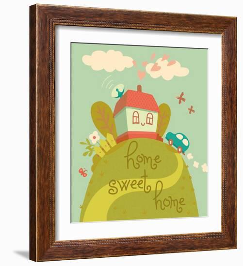 Kids Theme I-Kuma-Framed Art Print