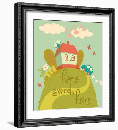 Kids Theme I-Kuma-Framed Art Print