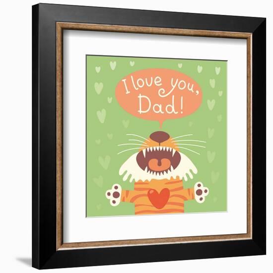 Kids Theme V-Kuma-Framed Art Print