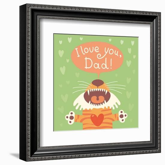 Kids Theme V-Kuma-Framed Art Print