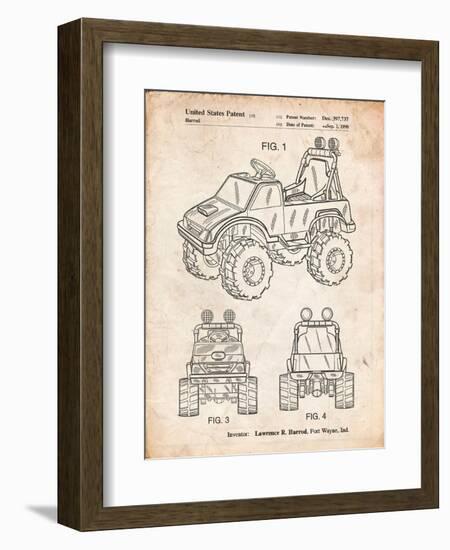 Kids Truck-Cole Borders-Framed Art Print