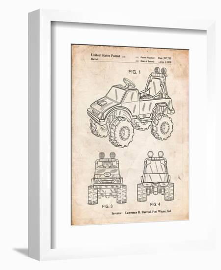 Kids Truck-Cole Borders-Framed Art Print