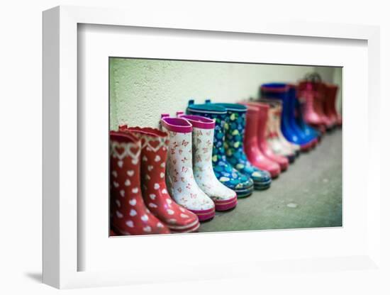 Kids Wellies, United Kingdom, Europe-John Alexander-Framed Photographic Print