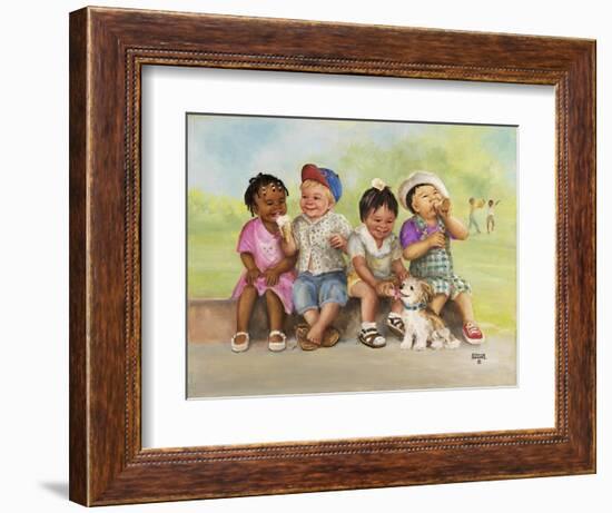 Kids with Ice Cream-Dianne Dengel-Framed Giclee Print