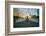 Kiener Plaza - "The Runner" in water fountain in front of historic Old Court House and Gateway A...-null-Framed Photographic Print