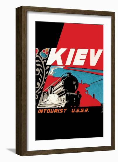 Kiev - Intourist U.S.S.R.-null-Framed Art Print