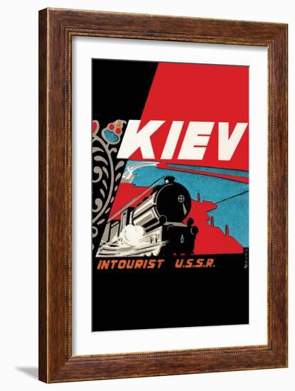 Kiev - Intourist U.S.S.R.-null-Framed Art Print