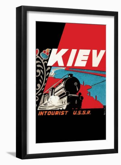 Kiev - Intourist U.S.S.R.-null-Framed Art Print