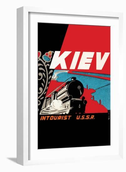 Kiev - Intourist U.S.S.R.-null-Framed Art Print