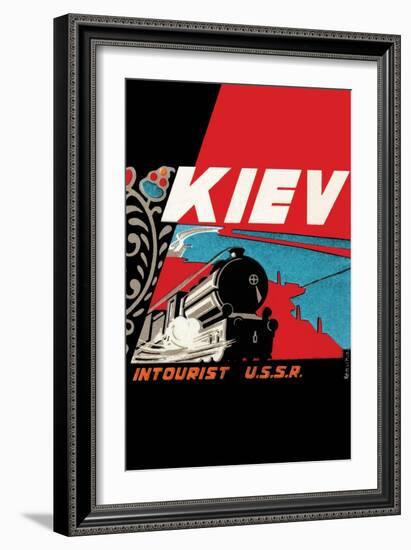 Kiev - Intourist U.S.S.R.-null-Framed Art Print