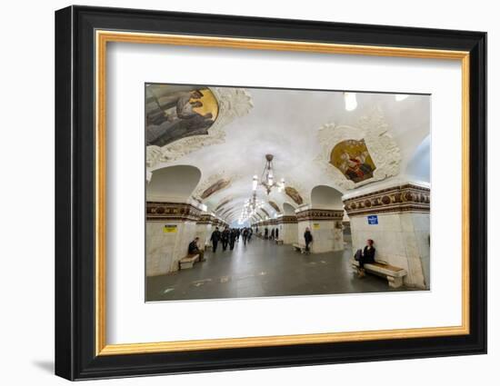 Kiev Metro Station, Moscow, Russia, Europe-Miles Ertman-Framed Photographic Print