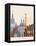 Kiev Skyline Poster-paulrommer-Framed Stretched Canvas