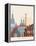 Kiev Skyline Poster-paulrommer-Framed Stretched Canvas