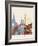 Kiev Skyline Poster-paulrommer-Framed Art Print