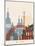 Kiev Skyline Poster-paulrommer-Mounted Art Print