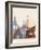 Kiev Skyline Poster-paulrommer-Framed Art Print