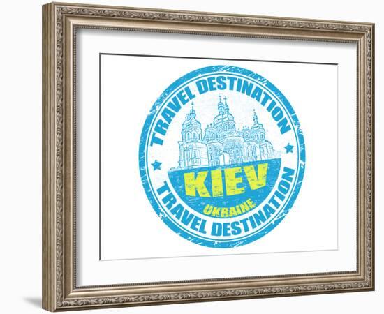 Kiev Stamp-radubalint-Framed Art Print