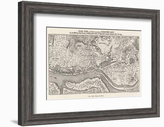 Kiev: The Oldest Known Map-null-Framed Photographic Print